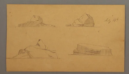 Teckning, Flytande isberg, 16 juli 1859