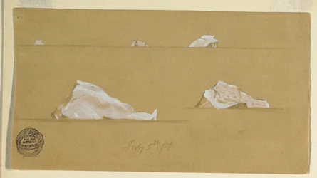 Teckning, Flytande isberg, 5 juli 1859