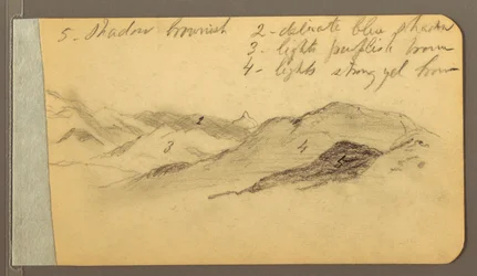 Teckning, Hills; Averso: Huvud, 1889