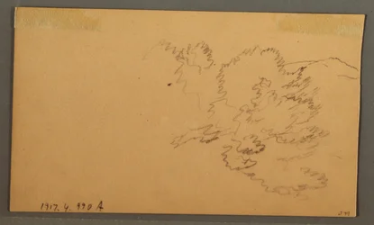 Teckning, Kullar och dalar, oktober 1873