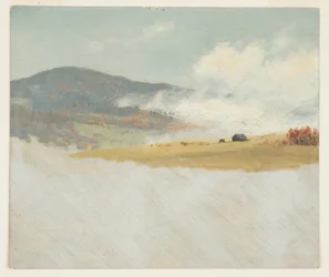 Teckning, Kuperade landskap, 1865-75