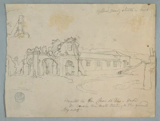 Ritning, Hospital de San Juan de Dios, Honda, Colombia, 1853