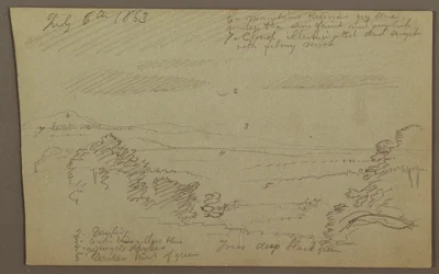 Teckning, Hudson Valley, 1863