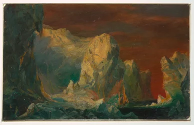 Teckning, Isbergsfantasi, troligen 1859