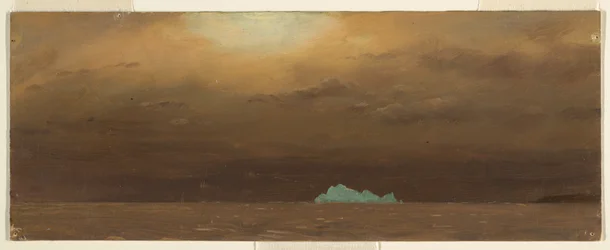Teckning, Isberg, Newfoundland, 1859