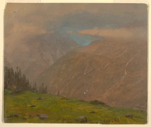 Teckning, Italienska Alperna, september 1868