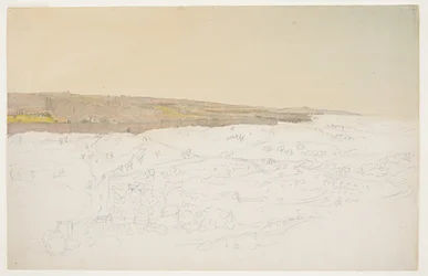 Ritning, Jerusalem, allmän vy, april (), 1868