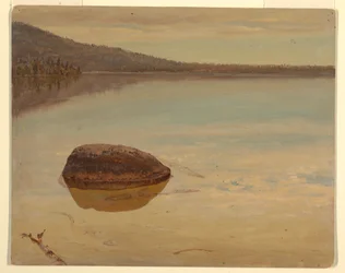 Teckning, Lake Katahdin , 1870-80