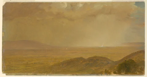 Teckning, Landskap, maj 1865