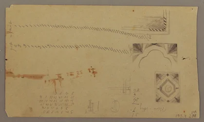 Teckning, Landskapsvy från Farm Galleway Hill, Jamaica, Västindien, augusti 1865