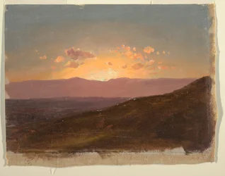 Teckning, Vy över Hudson Valley, 14 augusti 1867 