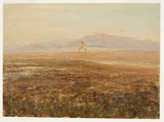 Teckning, Mexikanskt landskap, april 1869