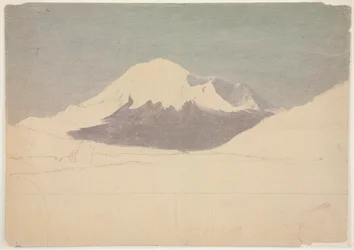 Teckning, berget Chimborazo, Ecuador, juli 1857