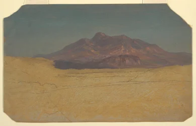Teckning, Bergslandskap, 1868