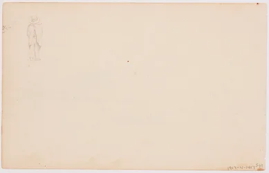 Teckning, Bergslandskap vid solnedgång, 1865