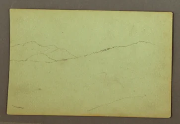 Teckning, Bergstoppar, möjligen 1856