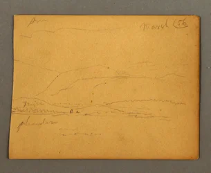 Teckning, Berg, mars 1856