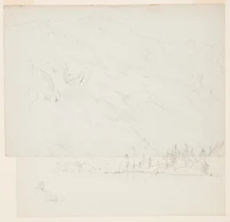Teckning, Mt. Katadhin, Maine, 1870-78