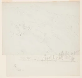 Teckning, Mt. Katahdin, Maine, 1870-78