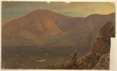 Teckning, Mt. Katahdin och Turner, 1860-78