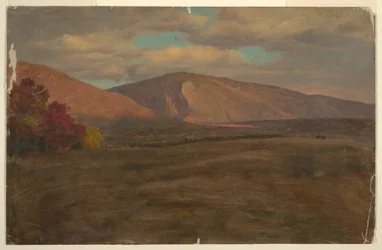 Teckning, Mt. Katahdin från sydväst (), 1870-80
