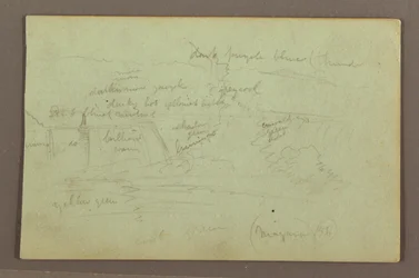 Teckning, Niagarafallen sedda från den kanadensiska sidan, 1856