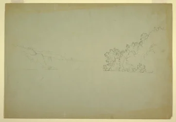 Teckning, Niagarafallen från nordväst, 1856
