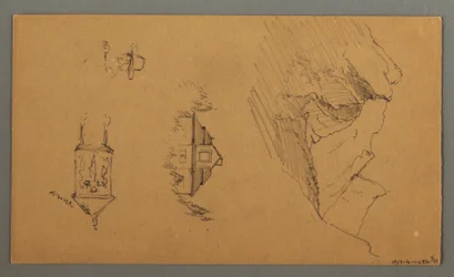Teckning, Tallar, möjligen 1868