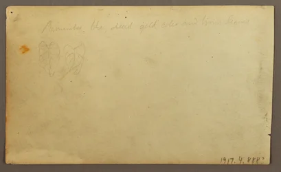 Teckning, floden Limona nära en by, Ecuador eller Colombia; Averso: Blad, 1857