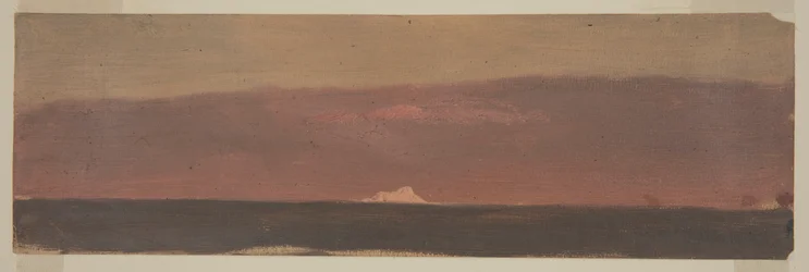 Teckning, Havslandskap med isberg, 1859
