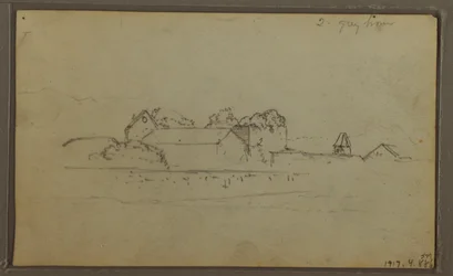 Teckning, Skisser, Ecuador eller Colombia; Verso: Skisser, Ecuador eller Colombia, 1857