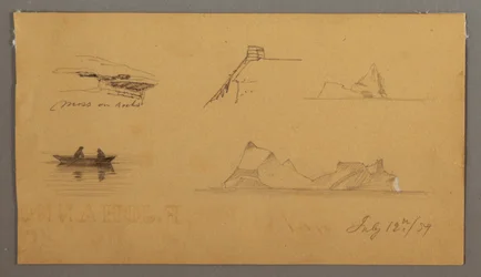 Teckning, Skisser från Labrador, 12 juli 1859