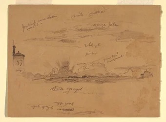 Teckning, Skisser från Rom, Italien, november 1868