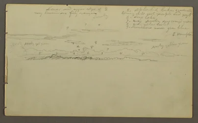 Teckning, Himmelsstudie, möjligen 1857-58