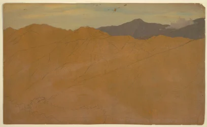 Teckning, Sydamerikanska berg, 1853 eller 1857