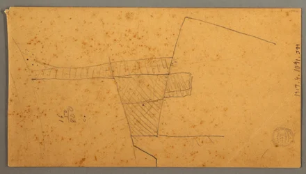 Teckning, Ångbåt, himmelsstudie, 30 juni 1866