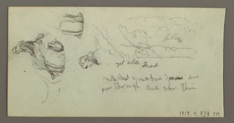 Teckning, Studie av kamelben, möjligen 1868