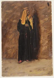 Teckning, Studie av en stående beduin, 1868
