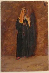 Teckning, Studie av en stående beduin, 1868