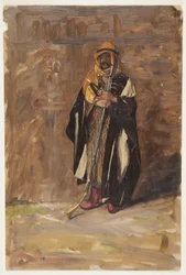 Teckning, Studie av en stående beduin, 1869