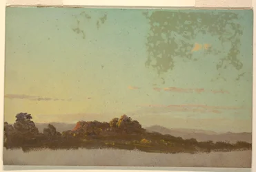 Teckning, Sommarlandskap, 1870-80