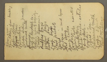 Ritning, Förrådslista, möjligen 1878