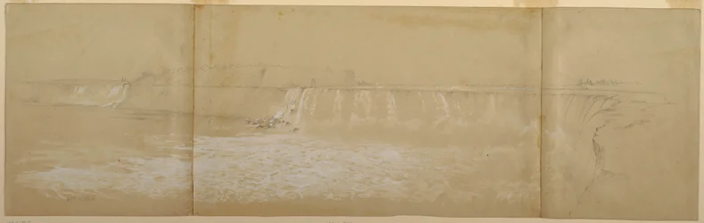 Teckning, Niagarafallen, september eller oktober 1856