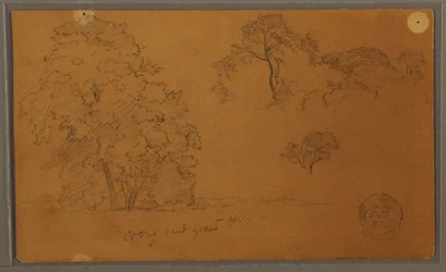 Teckning, Träd, 1857