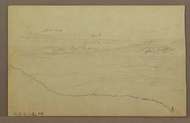 Teckning, Träd, möjligen 1860-tal