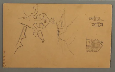 Ritning, Dal, Torn, Kyrka, möjligen 1868