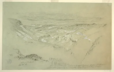 Ritning, El Arabah-dalen, 21 februari 1868