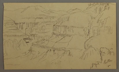 Ritning, El Yemens dal, 20 februari 1868