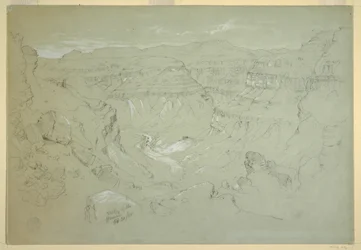 Ritning, El Yemens dal, 20 februari 1868