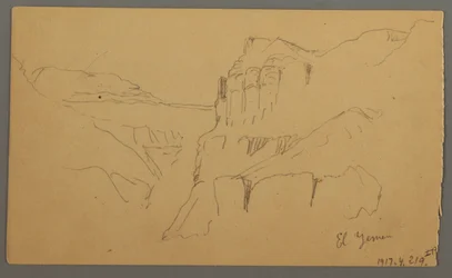 Teckning, Valleyside, februari 1869 